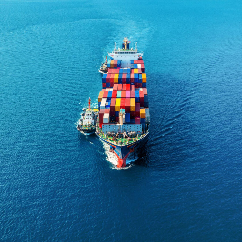 aerial-view-cargo-ship-with-cargo-container-sea